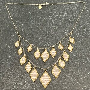 Chan Luu Gold and Pink Necklace